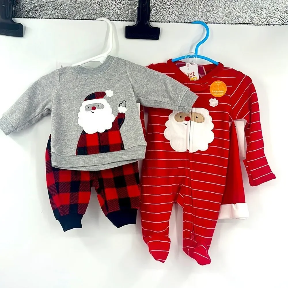 Just One You by CARTERS NWT Santa 2 ok Bundle Sz‎ Newborn